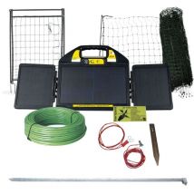 Kit clôture mobile volailles filet 50m poste solaire premium
