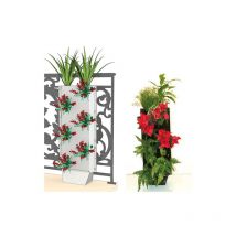 Indoor Discount - C-Green - Kit cloture végétale avec pied 1 face - 12 plantes - 87x33cmL
