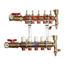 Giacomini - Collecteur KITR553FK prémonté avec débimètre 10 départs