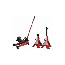 Metalworks - Kit combinado de gato de carretilla + 2 gatos de caballete CATM300SET