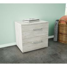 Kit chevet 2c 44,4x40x33 blanc ven.k083