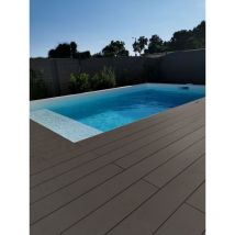 Kit complet 30 m² terrasse composite Green Outside Anthracite