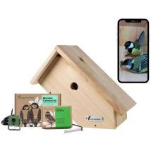 Green Feathers - Kit complet Nichoir (avec vue latérale) et caméra Wifi