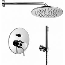 Paffoni - Kit ensemble complet pour la douche light KITLIG015CR Chromé - Avec set de douche