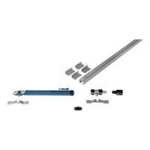 Ferrure expert pour porte coulissante - Longueur rail : 2000 mm - Charge maxi par vantail : 80 kg - Largeur de porte maxi : 1000 mm - arlu