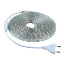 Sjqka - Kit complet ruban led 5 mètres 220V IP65 led avec prise,pas besoin de transfo - Lumière blanc