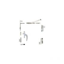 Kit completo de inclinación y giro Galicube 1V Fapim con falleba Nefer midi - Brújula corta 402 a 750 mm - Negro 9005 - 1330AA37