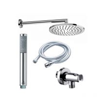 Bossini - Kit con brazo de 35 cm en latón cromado Quadrowidrc1