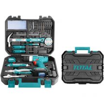 Kit con Trapano Avvitatore e 127 Accessori - Total