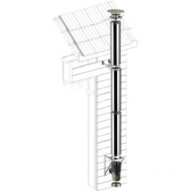 Poujoulat - Kit conduit isolé vertical extérieur Therminox Version ø 200 mm - Long montage 435 cm