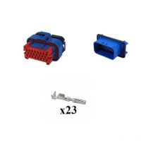 Kit Connecteur Ampseal Mâle Femelle 23 Voies bleu pcb 90°