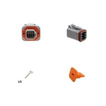 Kit Connecteur Femelle 6 Voies PCB G003 – Electricité et domotique – Connecteur courant faible