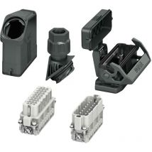 Phoenix Contact - HC-EVO-A16UT-BWSC-HH-M25-PLRBK Set de capot, boîtier, raccord à vis, insert pour contacts mâles et femelles de contact Contenu: 1 s