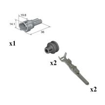 Kit Connecteur mt Sealed Femelle 2 Voies Type il
