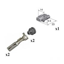 Kit Connecteur mt Sealed Mâle 2 Voies Type il