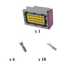 Aptiv - Kit Connecteurs Framatome 24 Voies Femelle Étanche Gris