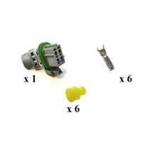 Kit Connecteurs Framatome Mâle 6 Voies Fil Gris