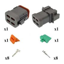 Kit connettore serie dt maschio femmina 8 vie E003