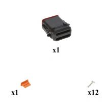 Kit connettore serie dt maschio porta femmina 12 vie CE04 Nero