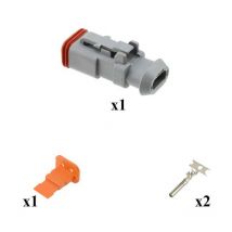 Kit connettore serie dt porta femmina 2 vie CE04