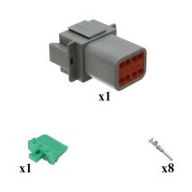 Kit connettore serie dt porta maschio 8 vie C015