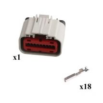 Kit connettore serie G.64 porta femmina 18 vie bianco