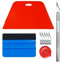 Kit Covering Outils de Film pour Papier peintFenêtre Voiture-Carrelage Vinyle-Raclette pour Pose Adhesif npterbl