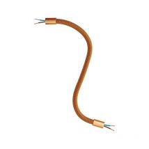 Creative-cables italia kit de tuyaux en tissu - couleur cuivre avec extrémités métalliques kflex30rasrm74