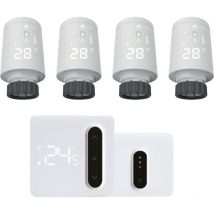 Homcloud - Kit Cronotermostato Inteligente + Válvula Termostática 4 Wi-Fi