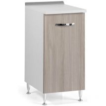 Argonauta - Mobile base con anta per cucina colore olmo Cm 40x50xH 85 1 anta