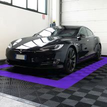 Kit da 6 piastrelle 1 mq Sogi PAV-03-VI1 in pp per pavimento officina e garage - colore viola, kit 6 pz - 1 mq