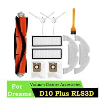 Kit D'Accessoires 10PièCes pour Aspirateur Xiaomi Dreame Bot D10 plus RLS3D L10Plus/Z10Pro, Brosse LatéRale Principale, Filtre, S