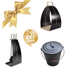 Kit d'accessoires Kelo pour poêle à bois - Noir
