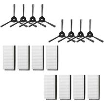Kit d'accessoires pour aspirateur robot Lefant 8 brosses latérales et 8 filtres hepa M200/M201/M520M/M501-A/M571/T700