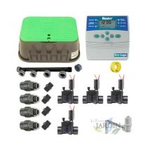 Kit d'arrosage automatique professionnel Hunter avec 4 zones 24v pour tuyaux de 32mm