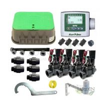 Kit d'arrosage automatique professionnel Rain Bird avec 4 zones 9v