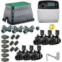 Rain Bird - Kit professionnel d'irrigation automatique de 6 zones 24V pour tuyaux de 32mm
