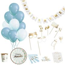 Party Time - Kit décoration pour baby shower 46 pièces