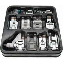 Kit de 11 Pièces Pied-de-Biche pour Machine à Coudre - Accessoires Adaptés pour Brother Singer Janome