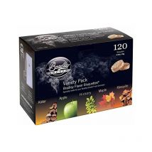 Kit de 120 bisquettes de fumage Bradley Smoker 5 saveurs