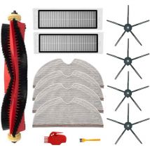 Kit De 13 Pièces Pour Aspirateur Xiaomi Roborock S6 S60 S65 S5 Max S6 Maxv S6 Pure Accessoires, 1 Rouleau De Balais, 2 Filtres, 4 Chiffons De