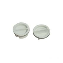 Kit de 2 bouchons rincage blanc pour lave vaisselle Indesit scholtes
