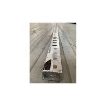 Kit de 2 équerres de fixation alu longueur 2m pour fixation 2 capteurs sur toiture tuiles plates ou ardoise EMAT 5000-282