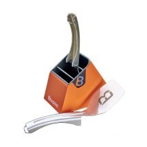 Brasero - Kit Spatules 2 spatules inox - 1 Support aimenté - Clean design