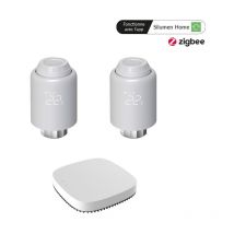 Silamp - Kit de 2 Têtes Thermostatiques Connectées Universelle + Passerelle ZigBee