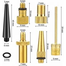 Ohjijinn - Embout de gonflage Kit de 26 Pcs Adaptateurs Valve Vélo en Laiton Valve de Vélo Embout Gonfleur Velo Adaptateur Gonflage Velo Raccord