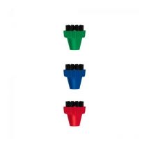 Lot de 3 petits brosses en nylon pour Nettoyeur vapeur Polti PAEU0296