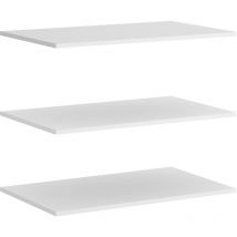 Dekit - tagères intérieures armoire 87 cm Blanc 87,4 x 1,6 x 51 cm - Blanc
