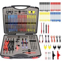 Kit de cables para multimetro con puntas de prueba, pinzas, enchufes y comprobadores, 92 piezas