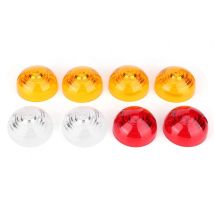 Kit de 8 lentes laterales para luces traseras, compatible con Serie 3/Defender.